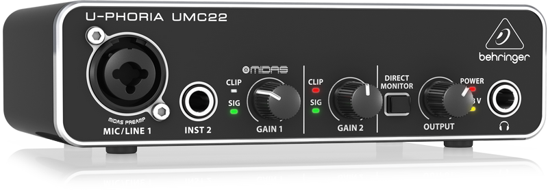 behringer audio interface umc22